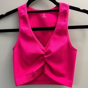 Aerie ribbed cropped tank